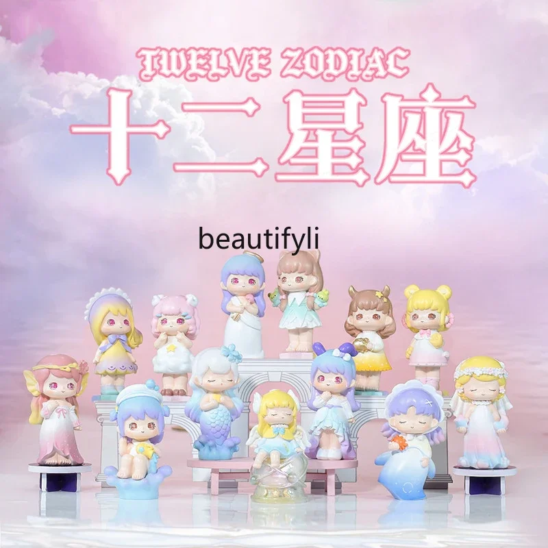 子供のためのかわいい卓上飾り,車の装飾,12の星座,女の子のための誕生日プレゼント