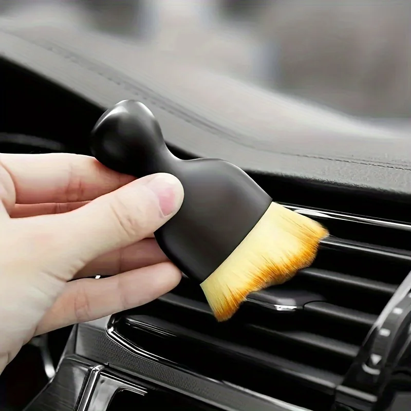 Cepillo avanzado para detalles de coches de cerdas súper suaves, herramienta de limpieza profunda multifuncional para eliminación de polvo Interior para áreas difíciles de alcanzar