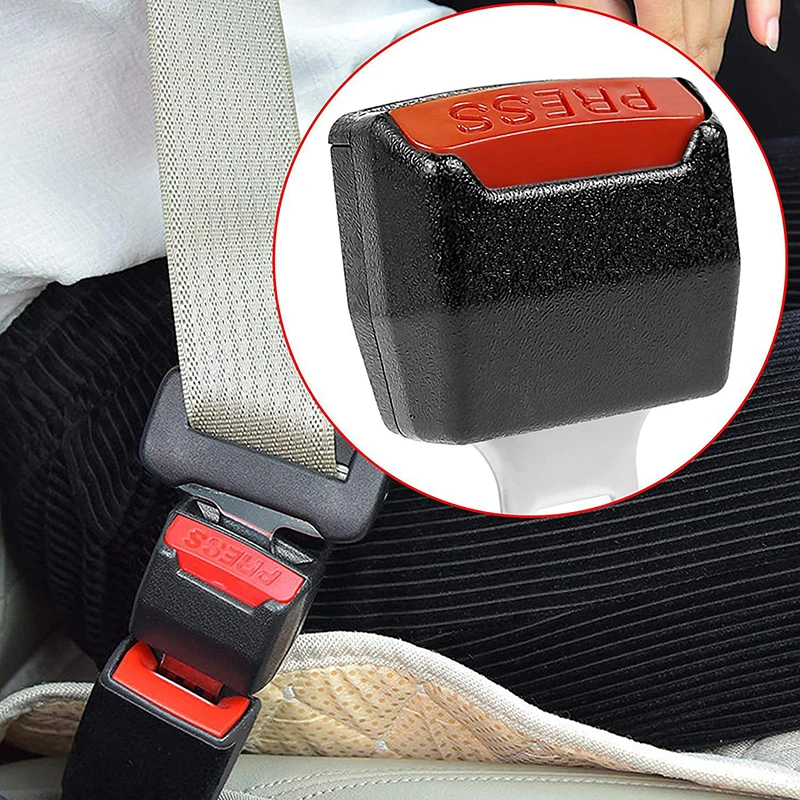 Extensor de Clip para cinturón de seguridad de coche, hebilla de bloqueo de cinturón de seguridad, enchufe de inserción gruesa, extensor de enchufe, hebilla de seguridad, accesorios para coche, 2 piezas