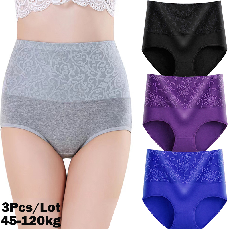 Plus Size Slipje Vrouwen Hoge Taille Abdominale Ondergoed Katoen Naadloze Slips Meisjes Onderbroek Sexy Lingerie Voor Vrouwelijke L-5XL