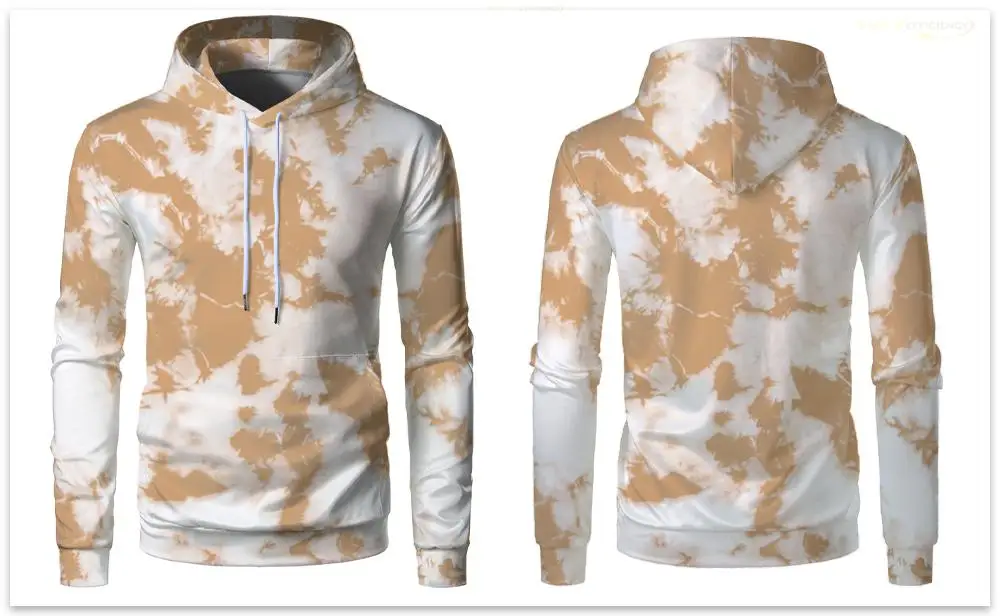 Nueva sudadera con capucha divertida y creativa con estampado 3D de tinte anudado, Top informal de calle divertida para uso diario, patrón personalizado para hombre
