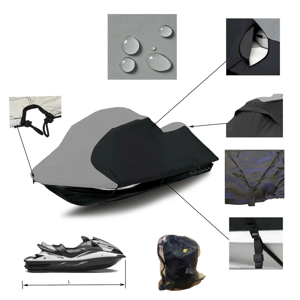 ヤマハ SeaDoo RXP GTX マリン防水保護カバー 210D オックスフォードトレーラブルジェットスキーカバー UV 日焼け防止耐久性