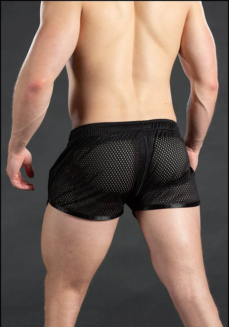 Heren joggingbroek gat droog ademend sexy strand outdoor casual driekwart broek (MNDK-05)