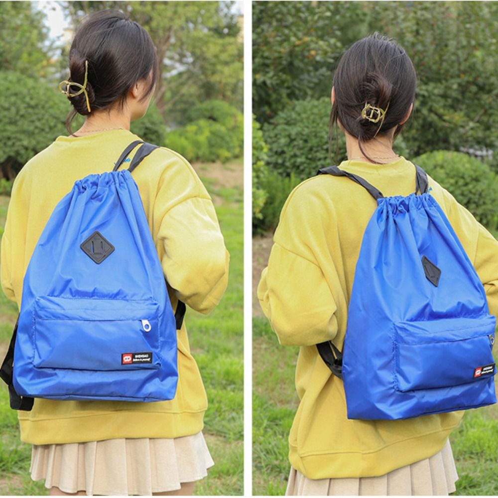 Mochila para estudiantes, bolsos para mujer, bolso escolar impermeable de gran capacidad, bolso con cordón de moda INS, mochila, bolsa de viaje