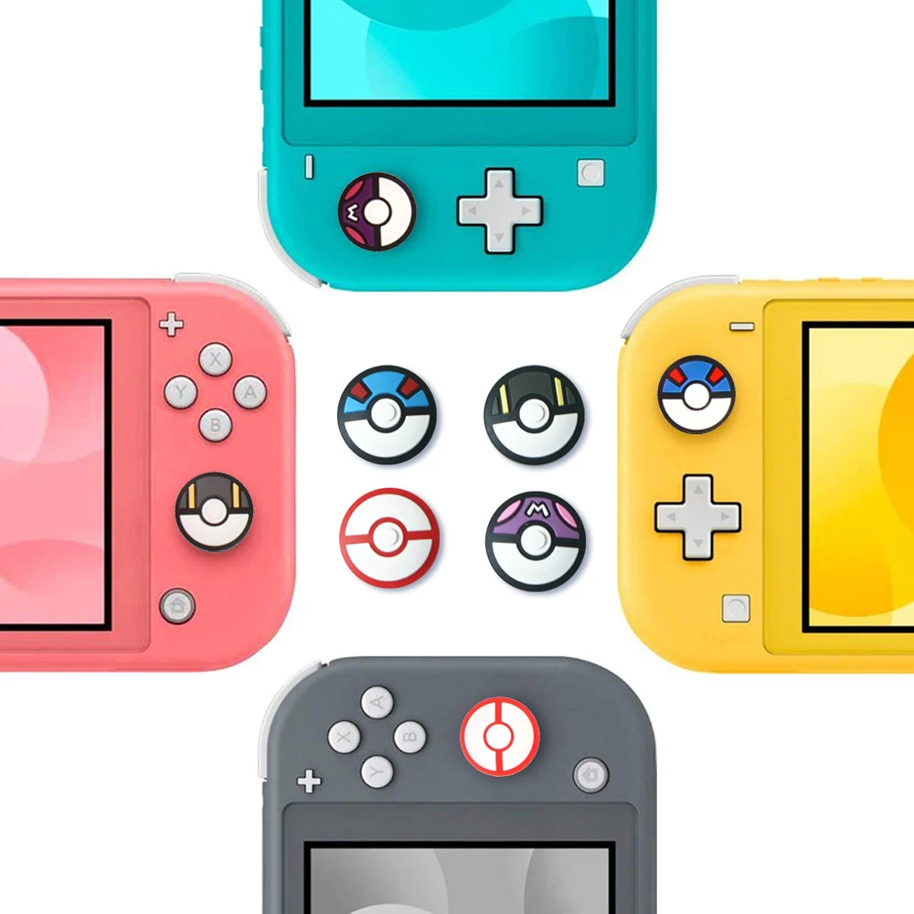 Silicone Analog Thumb Stick Grips, Caps para Switch, NS, Oled, Lite, Console, Cap Skin, Joy Con, Controladores de jogos, 8pcs