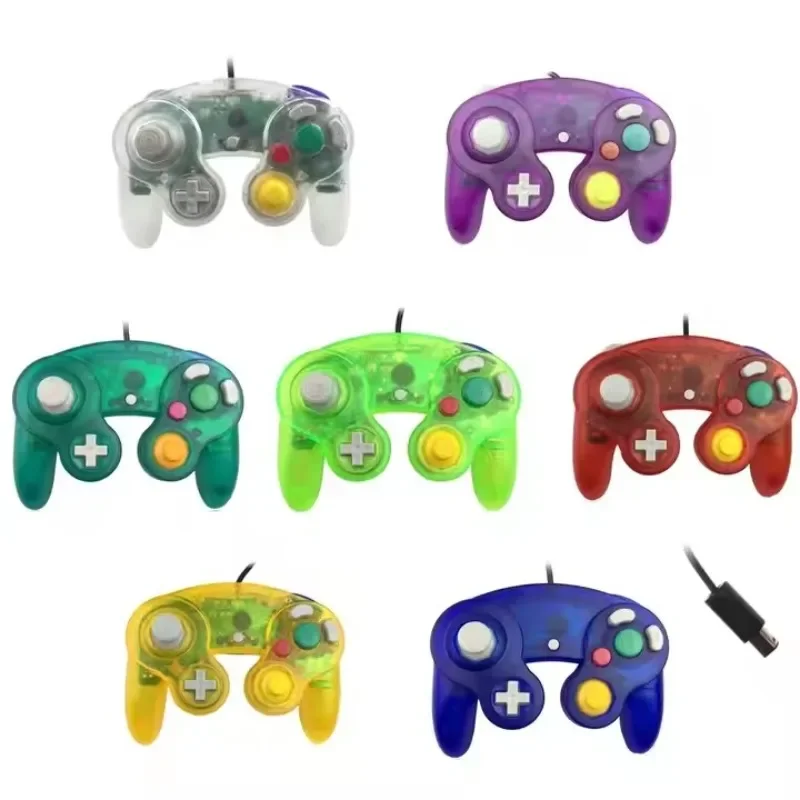 Controlador de juego con cable para GameCube NGC, mando de mando con cable de un solo botón para consola de juegos NGC