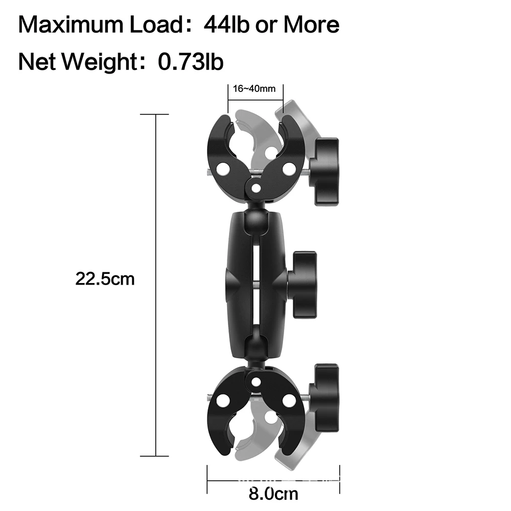 Motorcycle Mount for Insta360 X4 X3 Handlebar Clamp Bracket Motorcycle Bicycle Bundle Kit Accessories for GoPro Hero 13 12 11 10