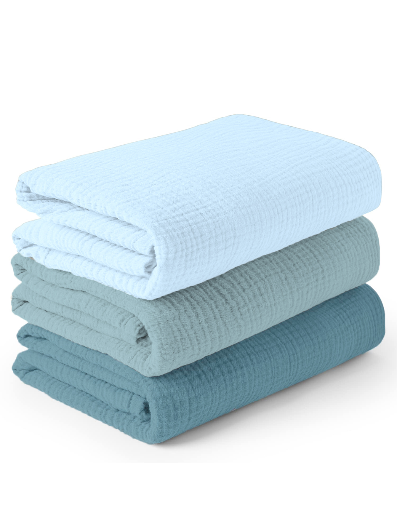 3 unids/set suave transpirable bebé recién nacido recibir manta muselina Swaddle mantas