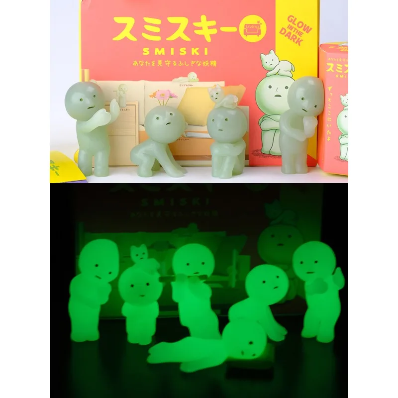SMISKI Corner Small Creatures Blind Box Toys Luminous Elf Living Room Luminous Doll Gifts Toys Collect Ornaments