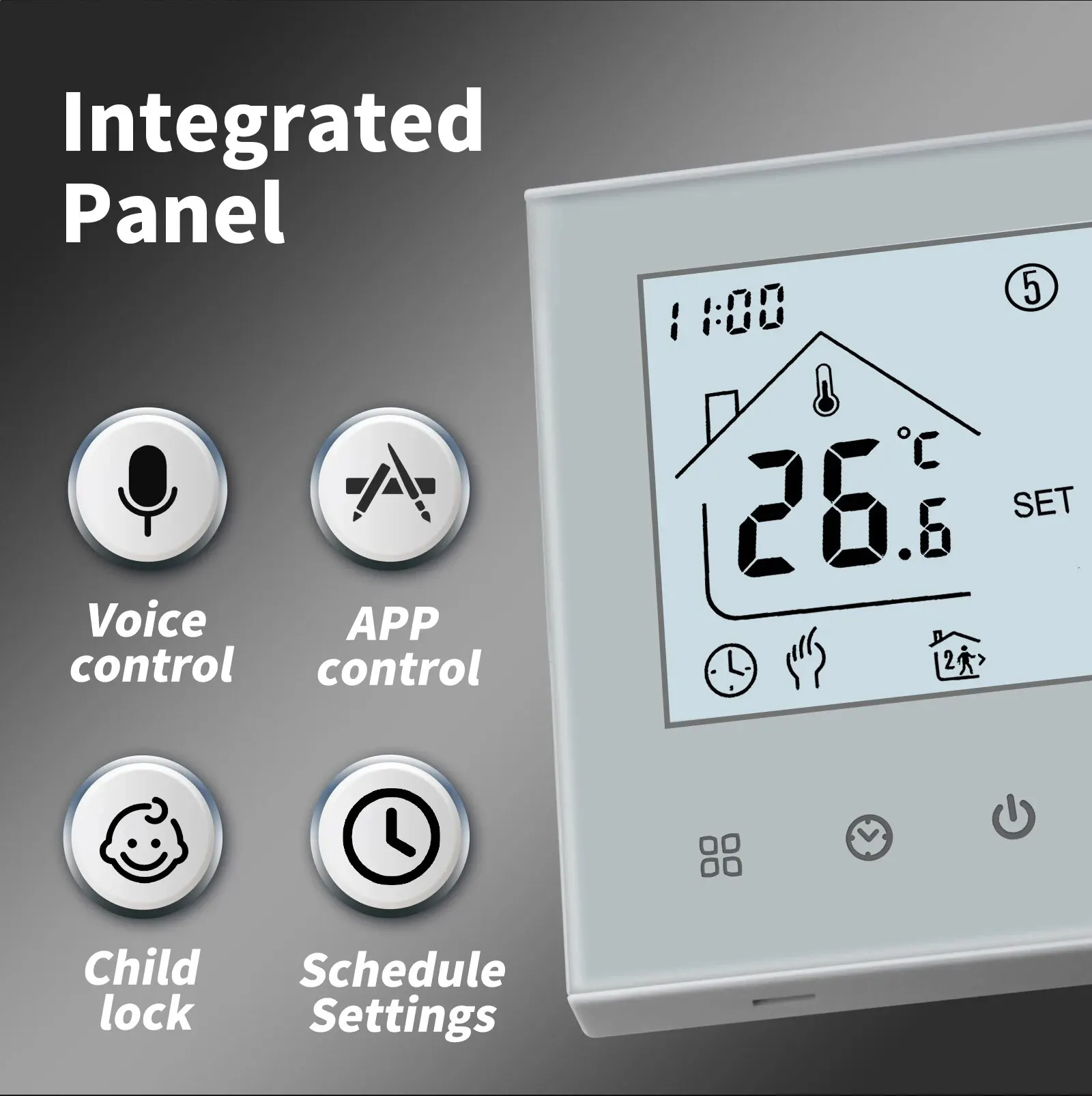 MINCO HEAT Warmbodenthermostat Tuya WiFi 3A 16A Elektro-/Gaskessel/Wasserheizung Temperaturregler 1 STÜCK