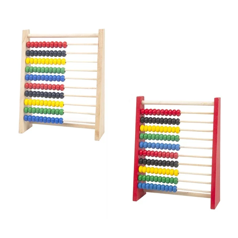 Calculat Bead Counting Kid Wooden Abacus Logical Thinking Skills Tool Children's Preschool Learning Toy Calculation Stand
