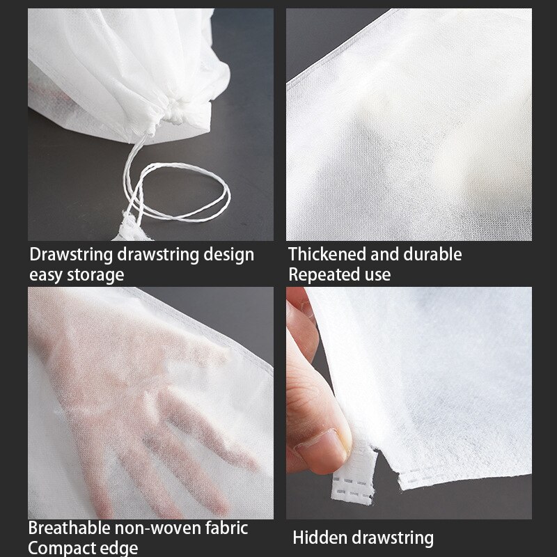 10 pz/20 pz Scarpe Sacchetto di Immagazzinaggio Armadio Organizzatore Non Tessuto Da Viaggio Portatile A Prova di Polvere Tasca Abbigliamento Classificato Borse Appese