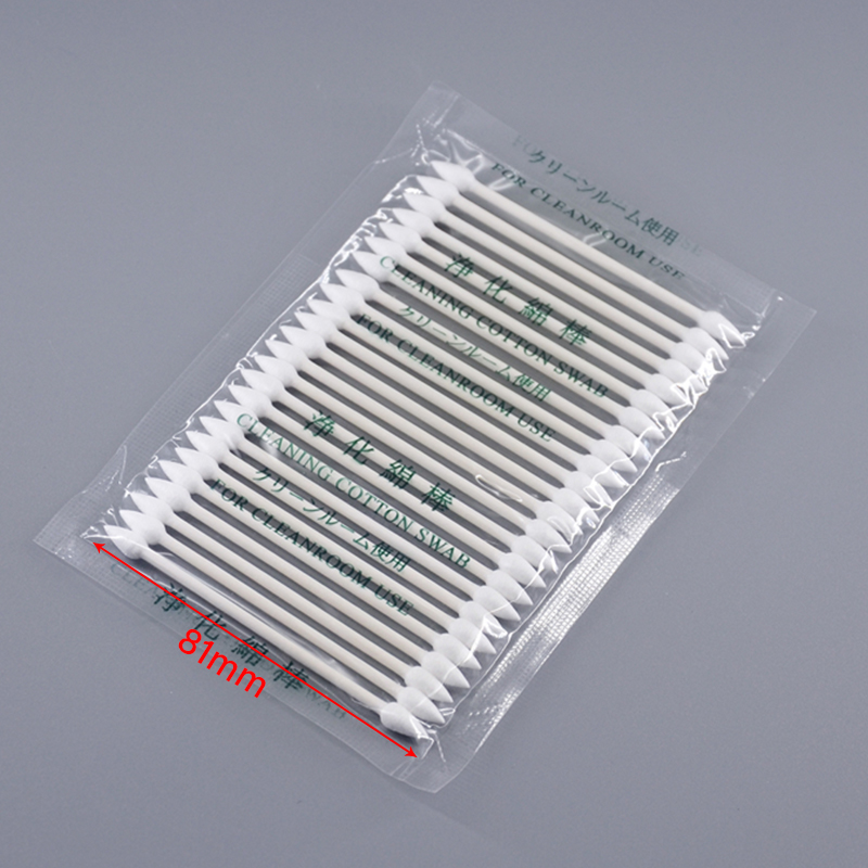 50/100 Pcs Staub Kostenloser Einweg Reinigung Tupfer Baumwolle Stick Für AirPods Kopfhörer Kopfhörer Telefon Lade Port Zubehör