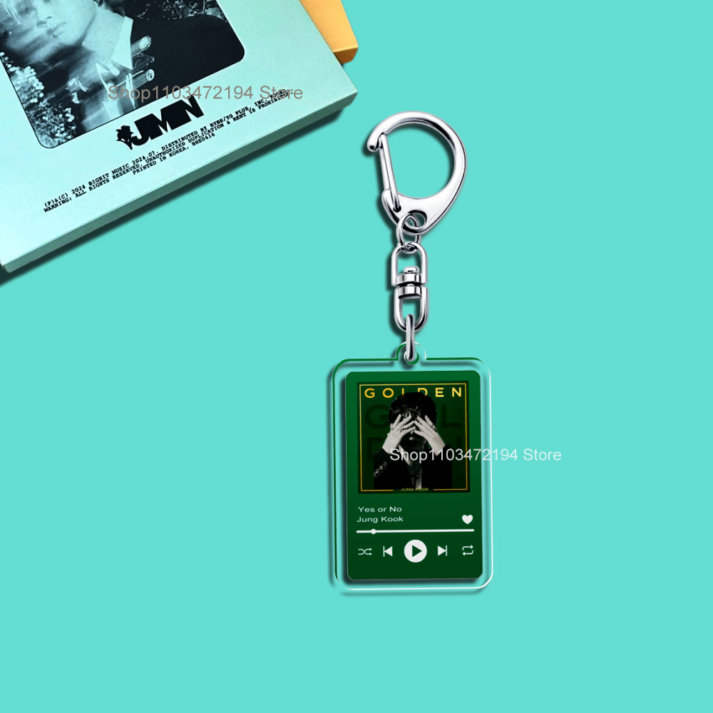 新しいアクリル Kpop 音楽プレーヤーキーホルダーゴールデンミューズアルバムレイオーバーアグスト Dddays INGIDO JINS 宇宙飛行士キーリング V Vkook Kpop グッズ