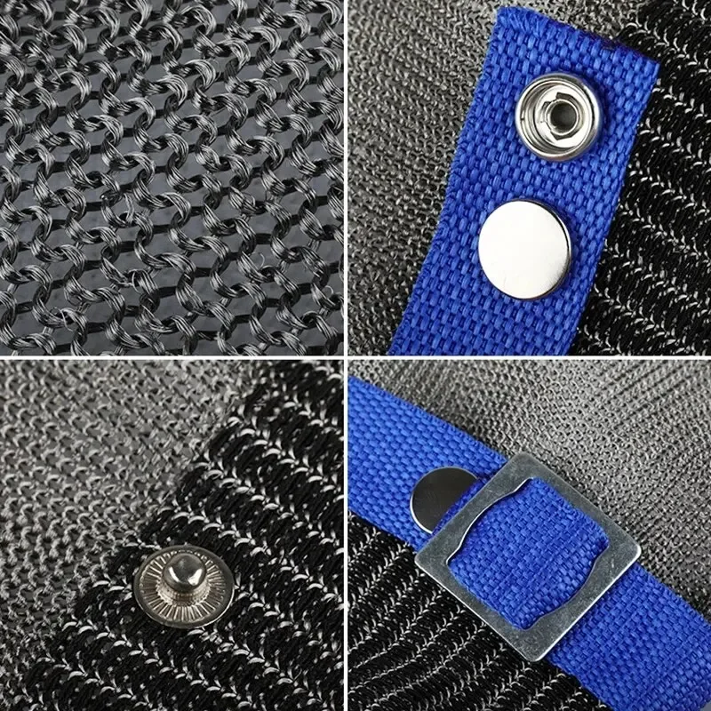 Edelstahl-Handschuhe, schnittfest, sicher, schnittfest, Handschutz, Metall, Fleisch, Netzhandschuh für Metzger, Draht, Messer, stichfest