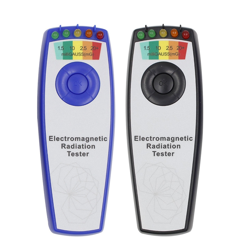 K2 campo eletromagnético emf gauss medidor detector de caça detector de campo magnético portátil 5 led medidor gauss