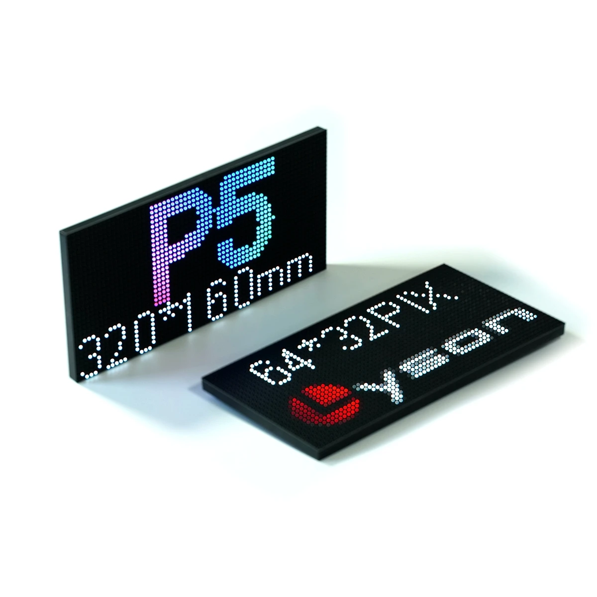 Indoor SMD P5 64*32 Pixels RGB LED Panel 320*160mm Advertising Video Screen Display Module
