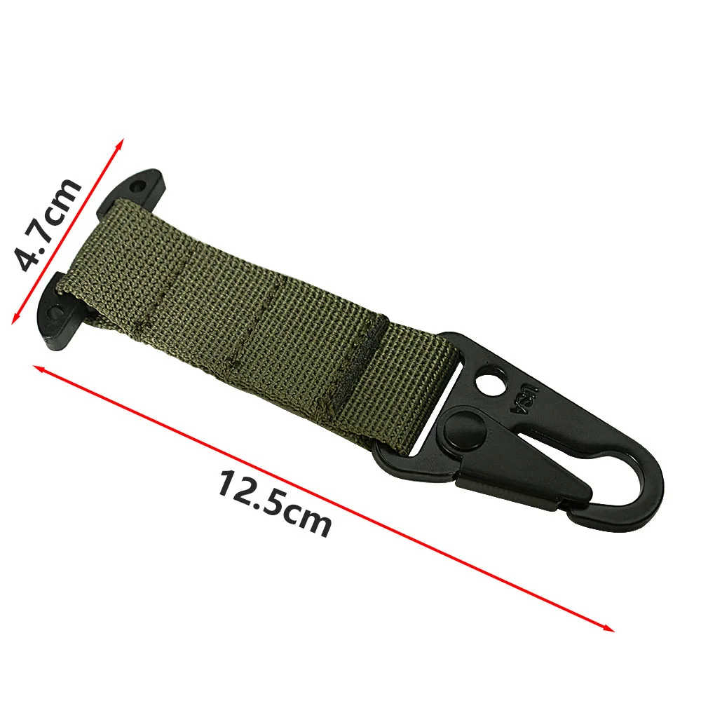 ยุทธวิธี Clash Hook แขวน Carabiner ICB Molle Webbing คลิป Olecranon โลหะกลางแจ้ง Cummerbund เข็มขัดการล่าสัตว์เสื้อกั๊กอุปกรณ์เสริม
