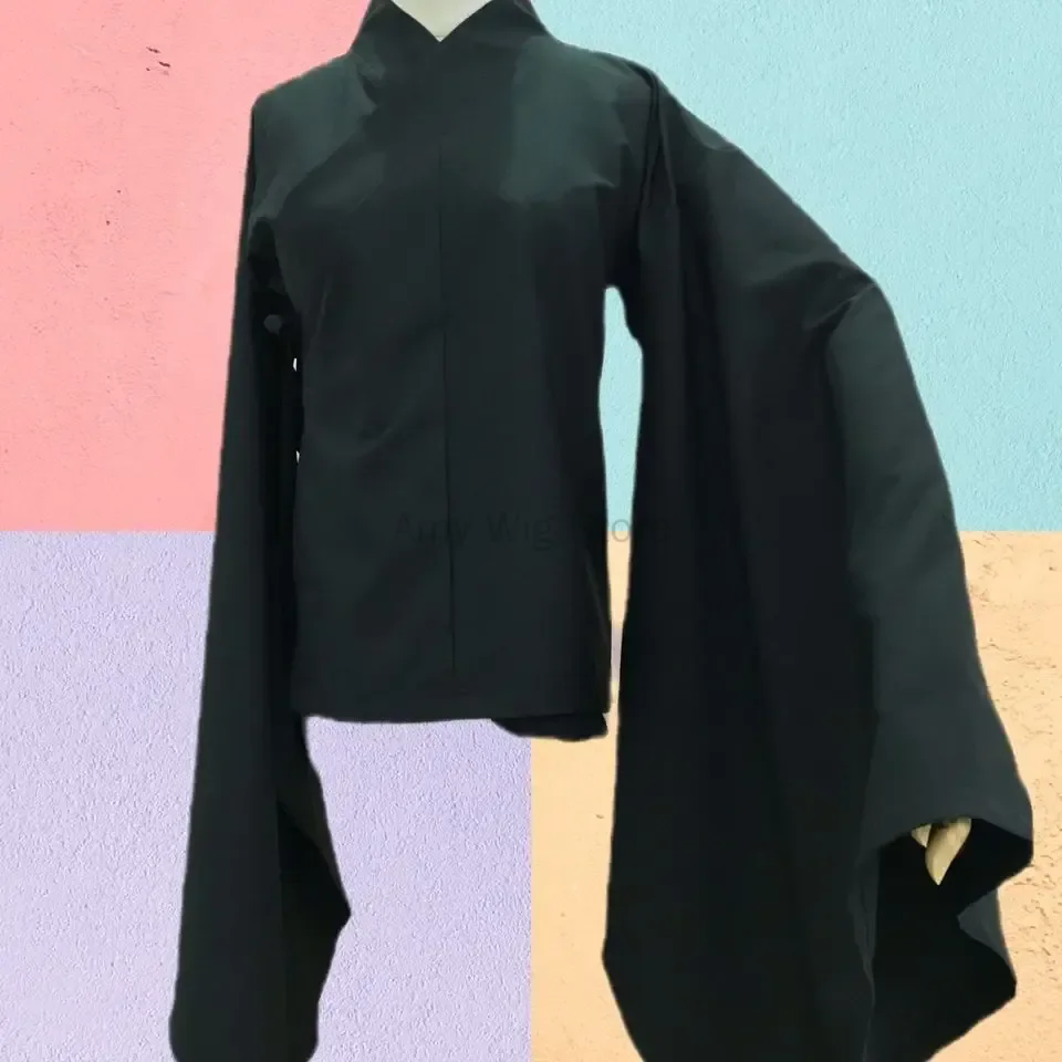 여성의 중국어 번체 의상 Flowy Hanfu 레이디 여성 남성 화이트 블랙 탑 스커트 정장 속옷 무대 공연 착용