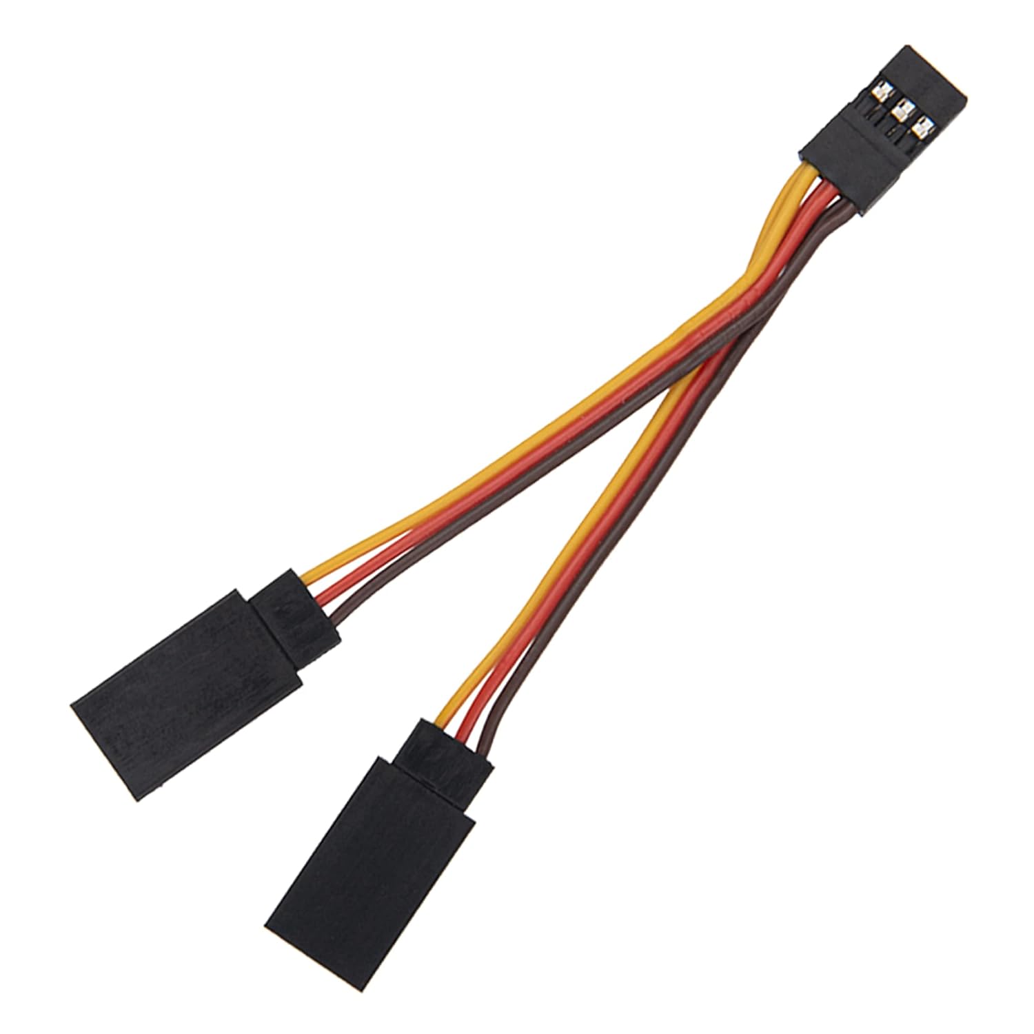 6 ชิ้น ShareGoo JR สไตล์ Servo Splitter Cable, 2.75 "Servo 1 ชาย 2 หญิง JR Y Harness Y สายต่อสายเคเบิลสําหรับรุ่น RC