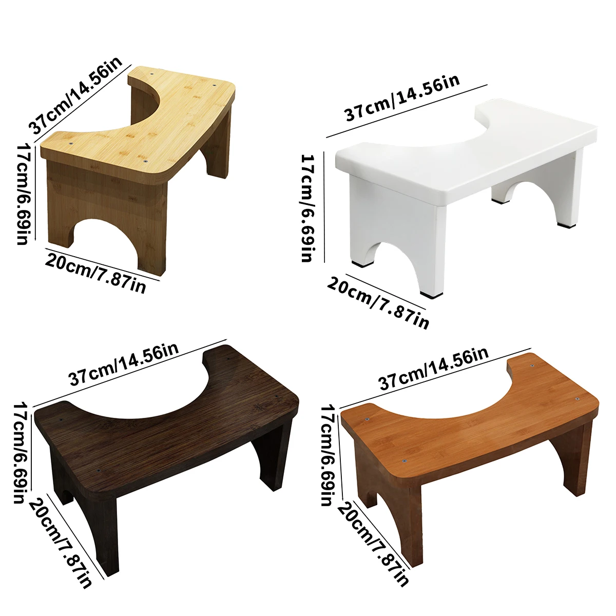 Robuster tragbarer Bambus-Toiletten-Hockhocker für Erwachsene, breit und stabil, Badezimmer-Töpfchenhocker, einfach zu bedienen und zu reinigen, tragbares Design