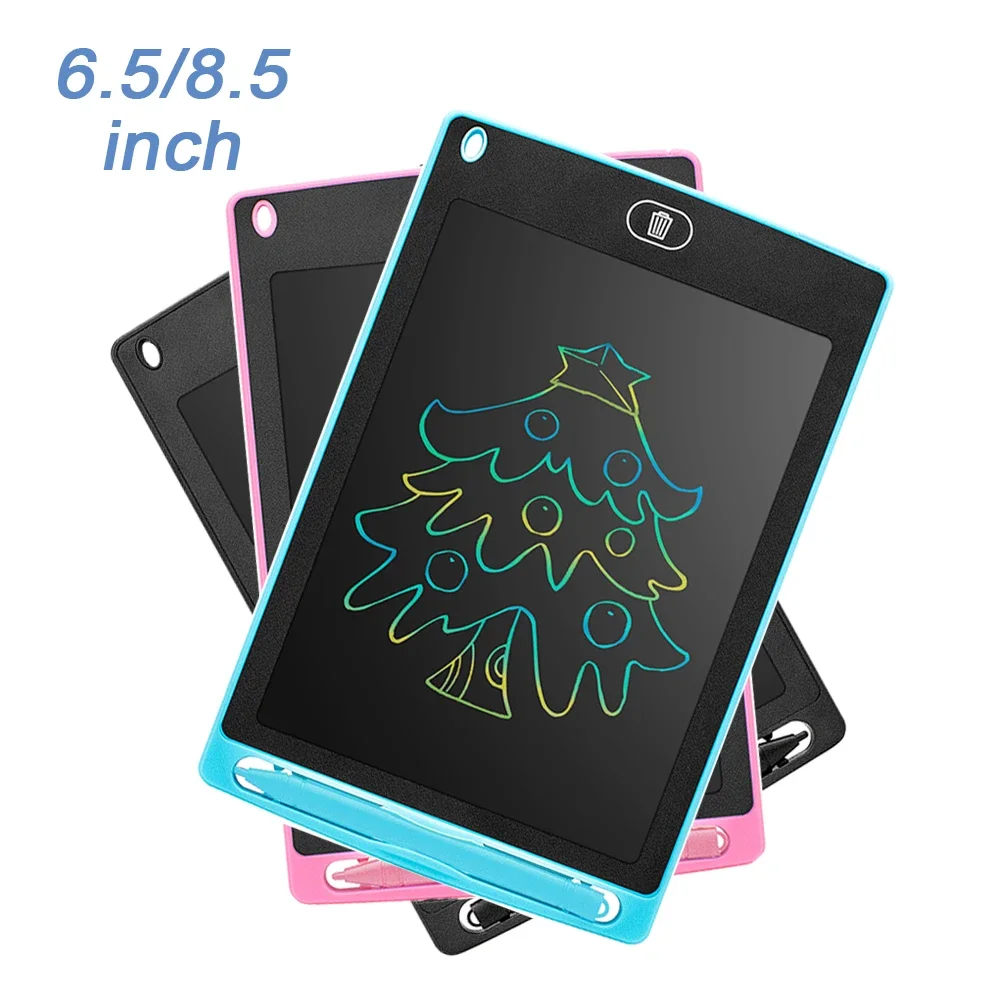 LCD 어린이 낙서 드로잉 보드 장난감, 필기 칠판, 매직 드로잉 보드, 장난감 선물, 6.5 인치, 8.5 인치