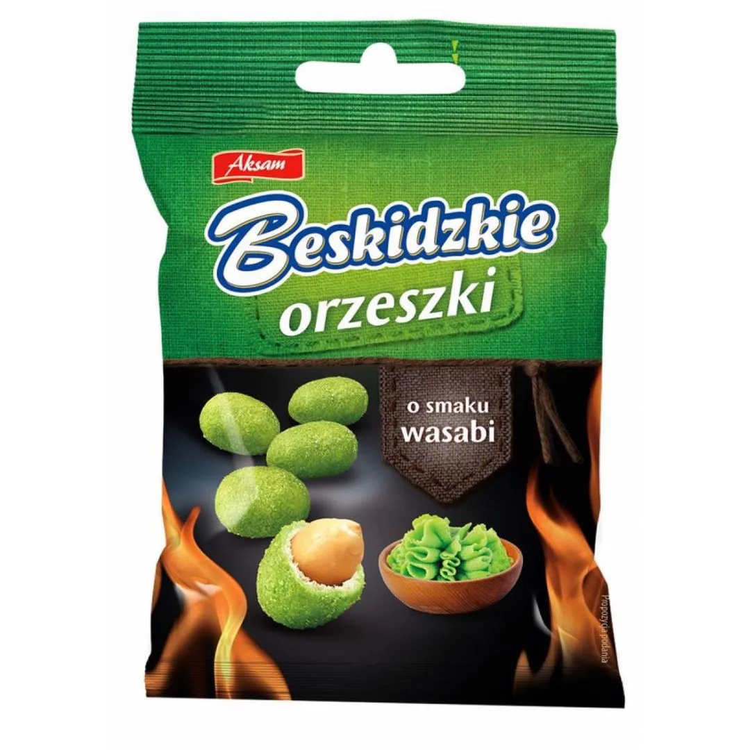 Beskidzkie Orzeszki o smaku wasabi 70 g