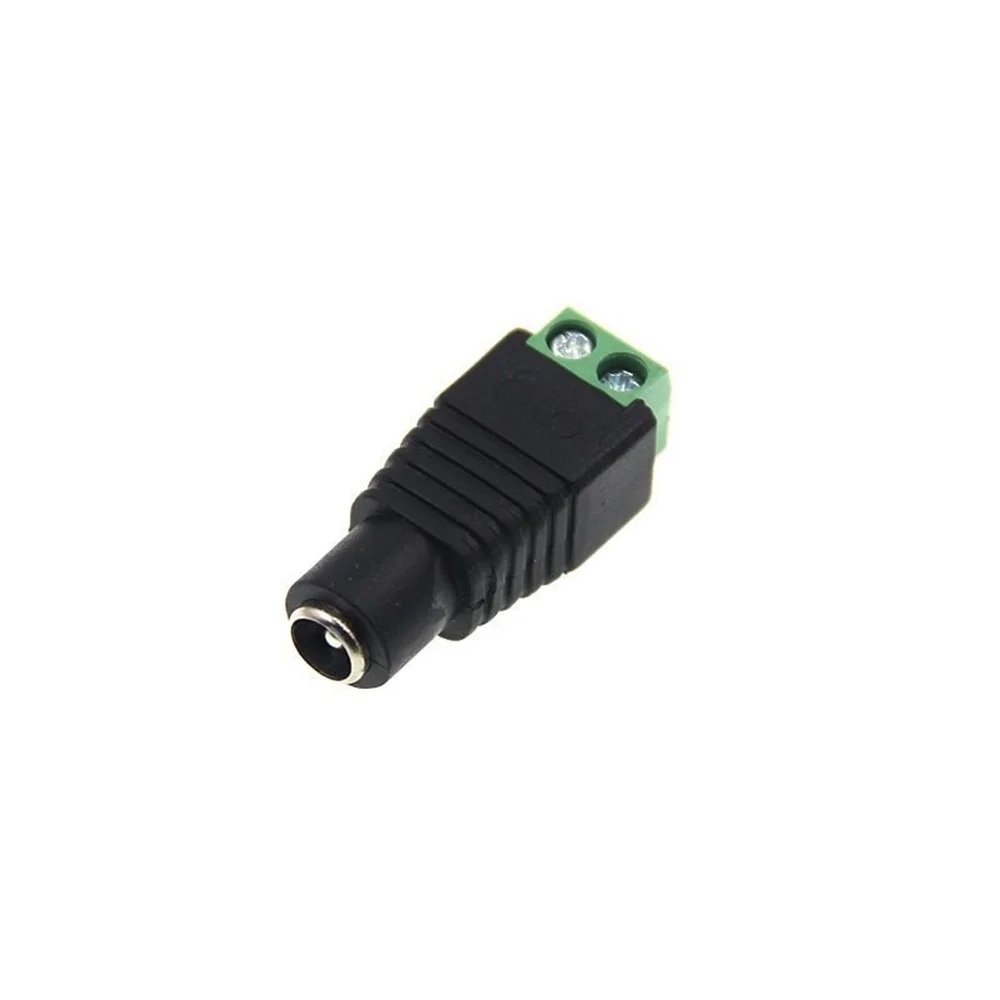 무용접 DC 플러그 암수 헤드 그린 터미널 모니터링 전원 플러그 푸시-아웃, 5.5x2.1mm, 5 쌍