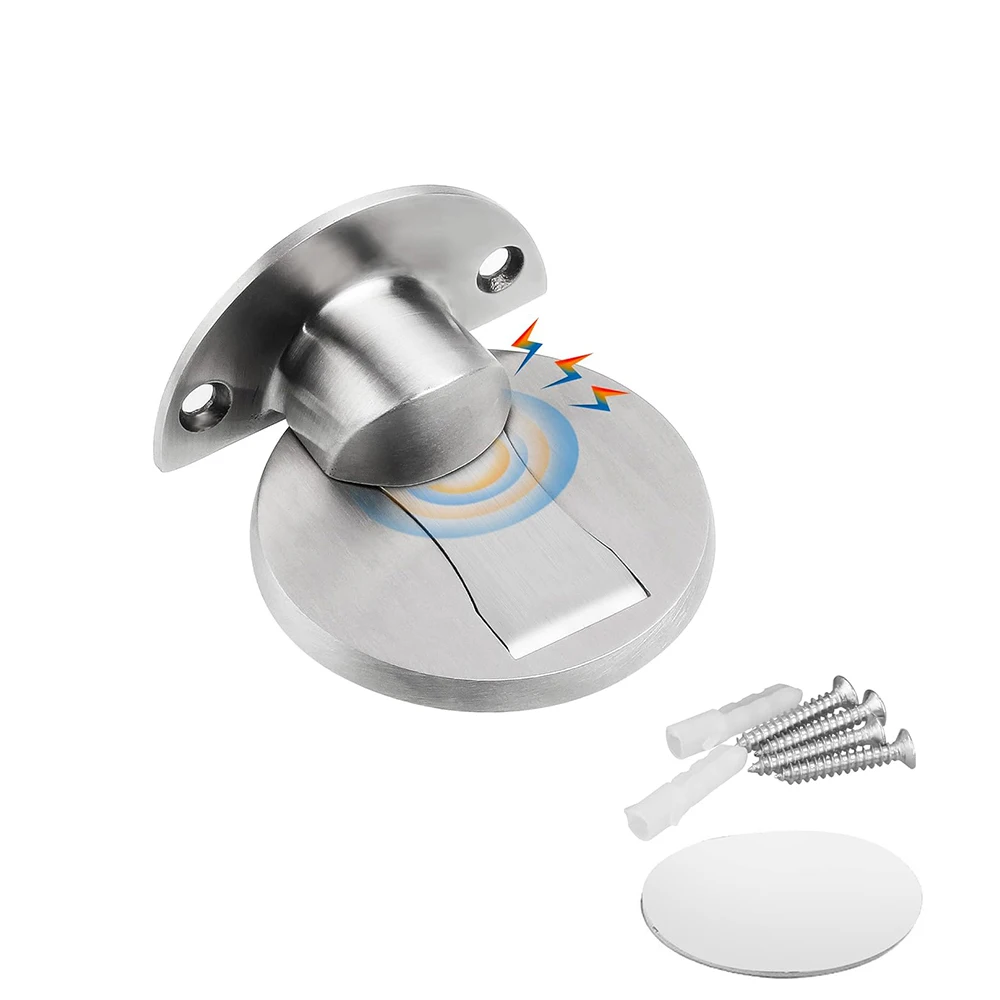 Magnetische Bodentürstopper-Halterung, unsichtbare Türstopper, robuster, selbstklebender Wandschutz für Türstopper zu Hause, Schlafzimmer