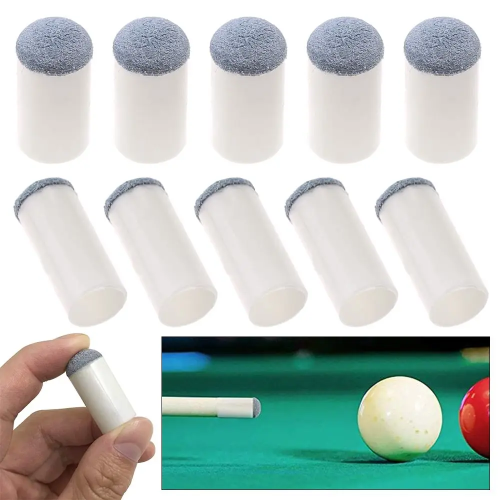 Protector de plástico para taco de billar, cubierta de repuesto para taco de billar, accesorios para Snooker, 9/10/11/12/13mm, 10 piezas