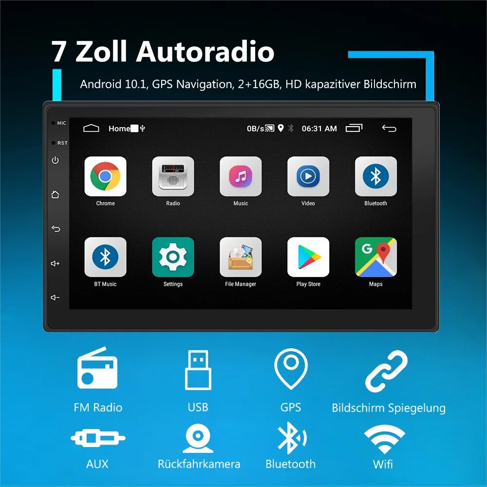 ESSGOO Phát Thanh Xe Hơi Cáp RCA Thêm Cáp Micro AUX-IN RCA Đầu Ra