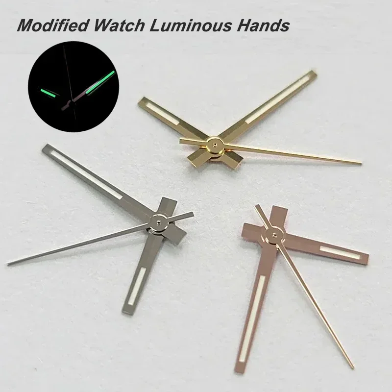 NH35 Hände Rose Gold Silber Uhr Hände Grün Leuchtende Für NH35/NH36/4R/7S Bewegung Uhren zeiger Zubehör