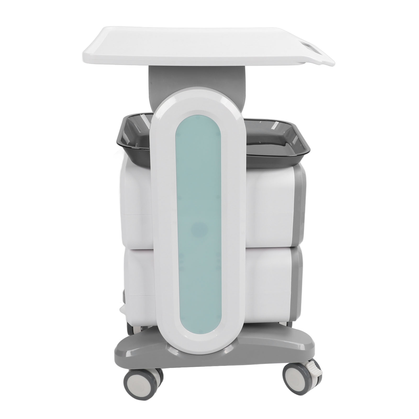 Carrello medico mobile Carrello medico multifunzionale da tavolo con doppio cassetto allargato per clinica del salone di bellezza