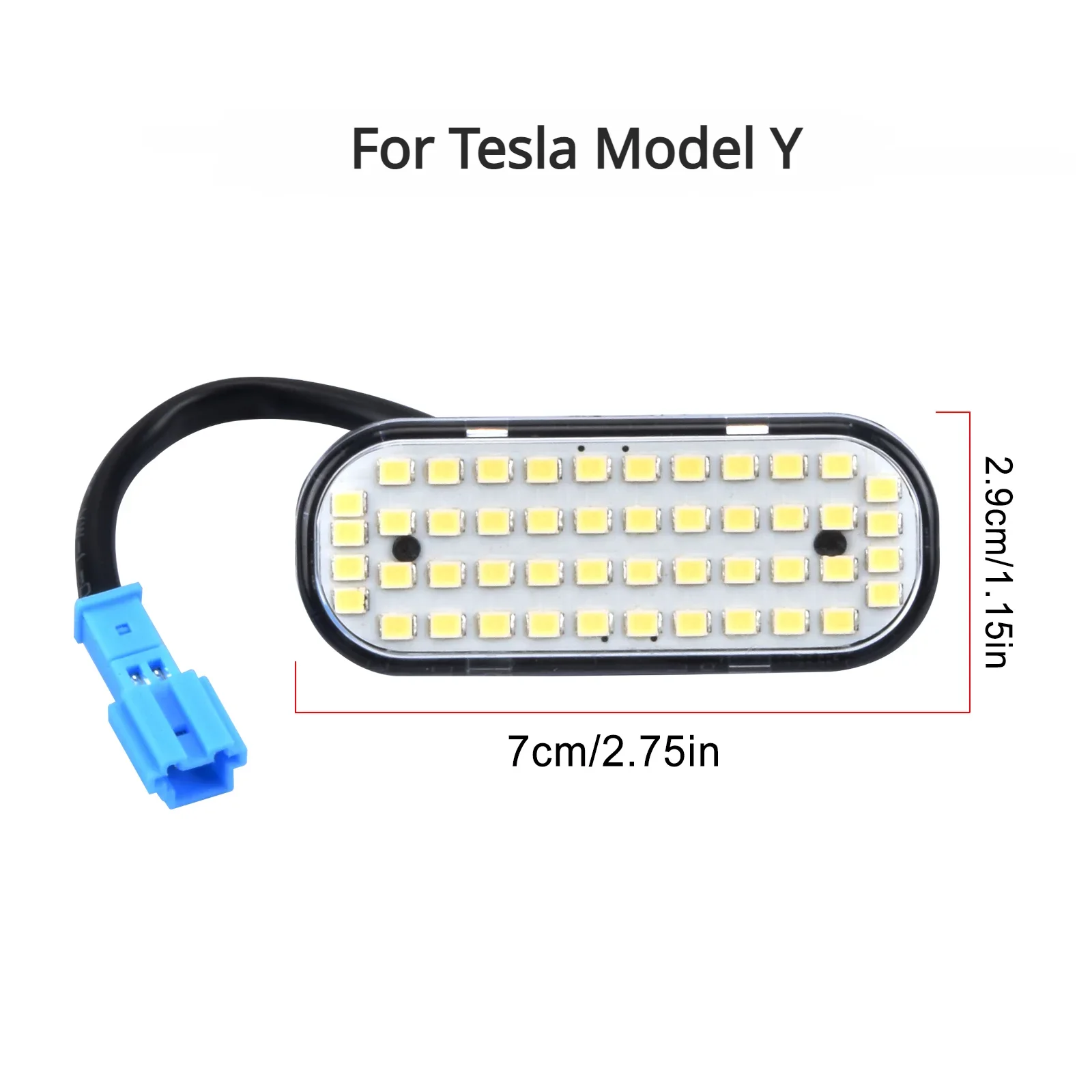 トランクライトテスラモデル Y 48 LED インテリア荷物オリジナルコネクタテールブーツ照明ランプ交換アクセサリー 2023