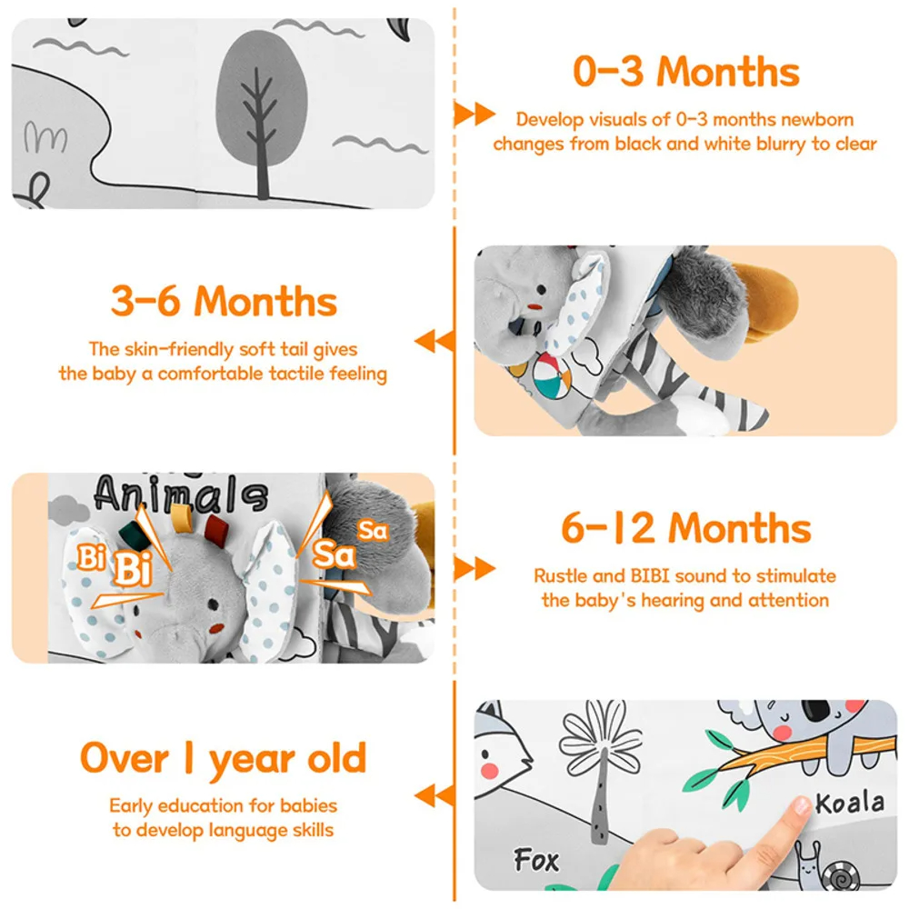Развивающие игрушки для детей 0-12 месяцев Монтессори