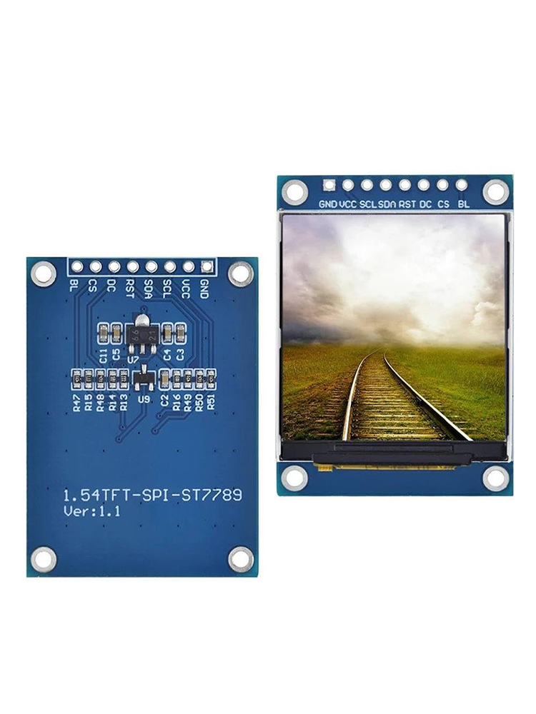 1.54 Inch 1.54" Full Color TFT Display Module HD IPS LCD LED Screen 240x240 SPI Interface ST7789 for Arduino