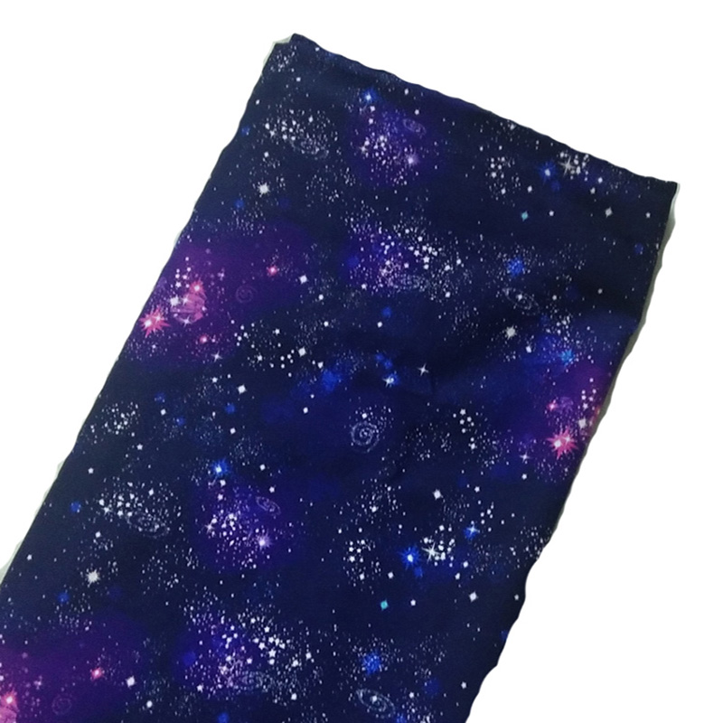 Астрономическая ткань небесно-голубого цвета для шитья платья