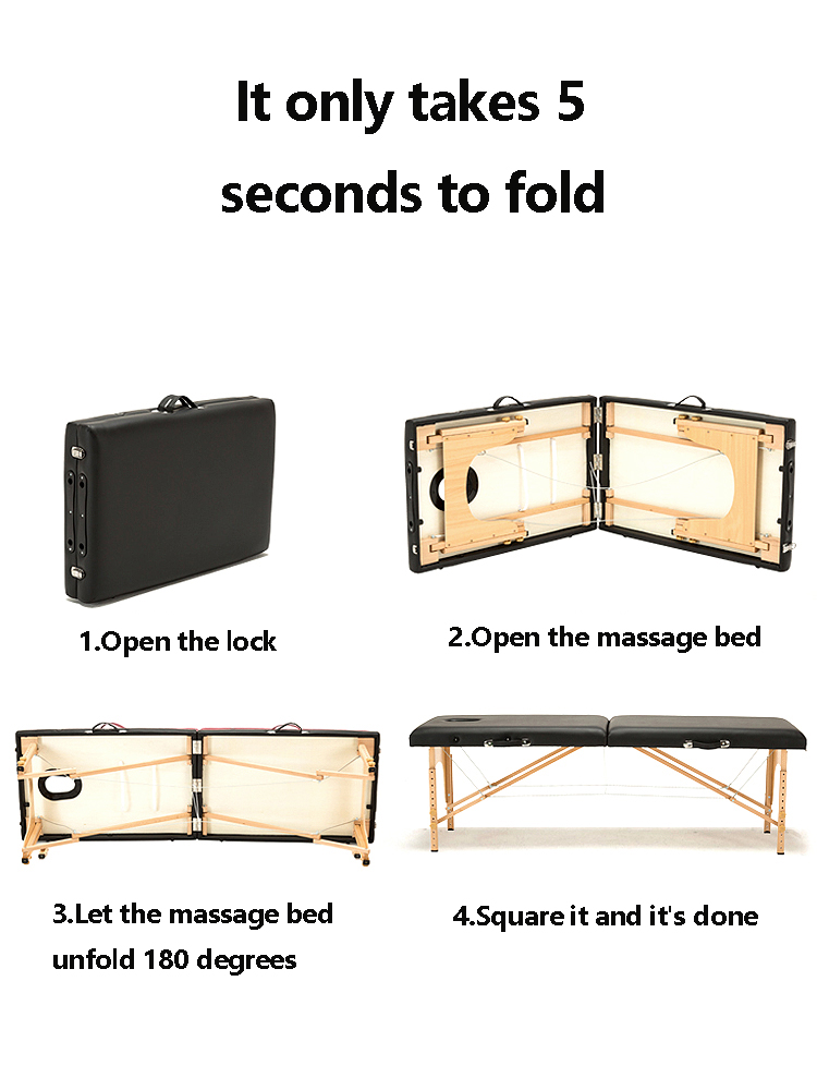 เตียงนวดพับได้แบบพกพาที่บ้านใช้ moxibustion บำบัดฟื้นฟูสมรรถภาพเตียงสักเตียงเสริมความงาม