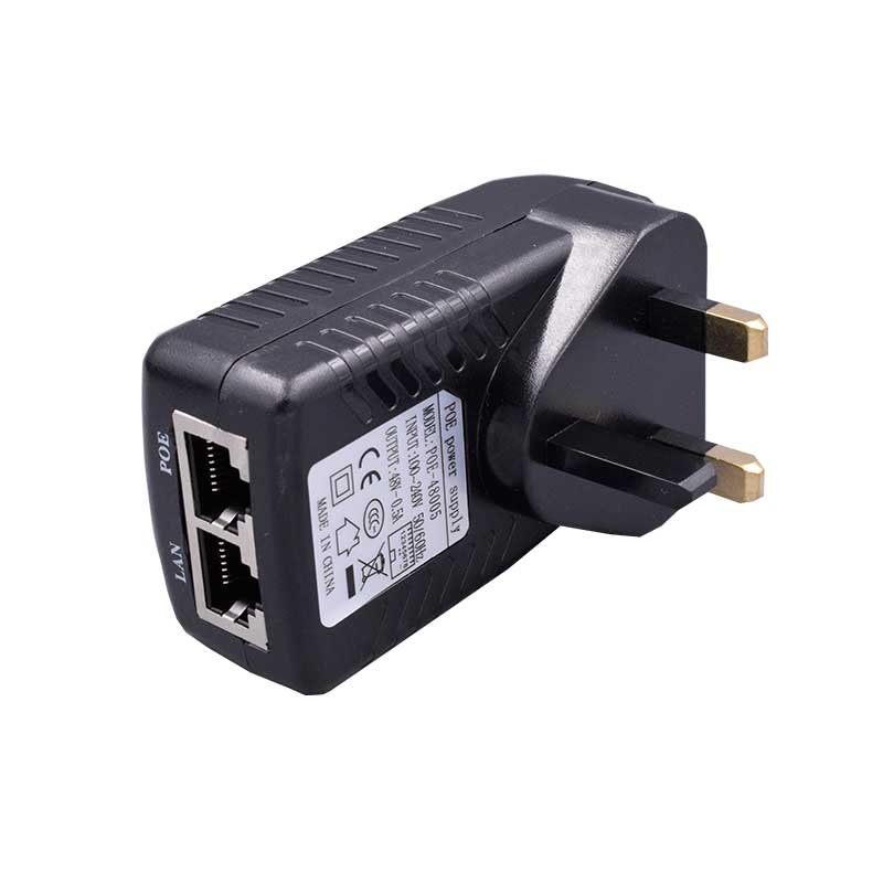 Adaptador Ethernet Poe, 48v, 0.5a, 24 w, plugue para câmera ip, fonte de alimentação do telefone, nós eu plug au uk