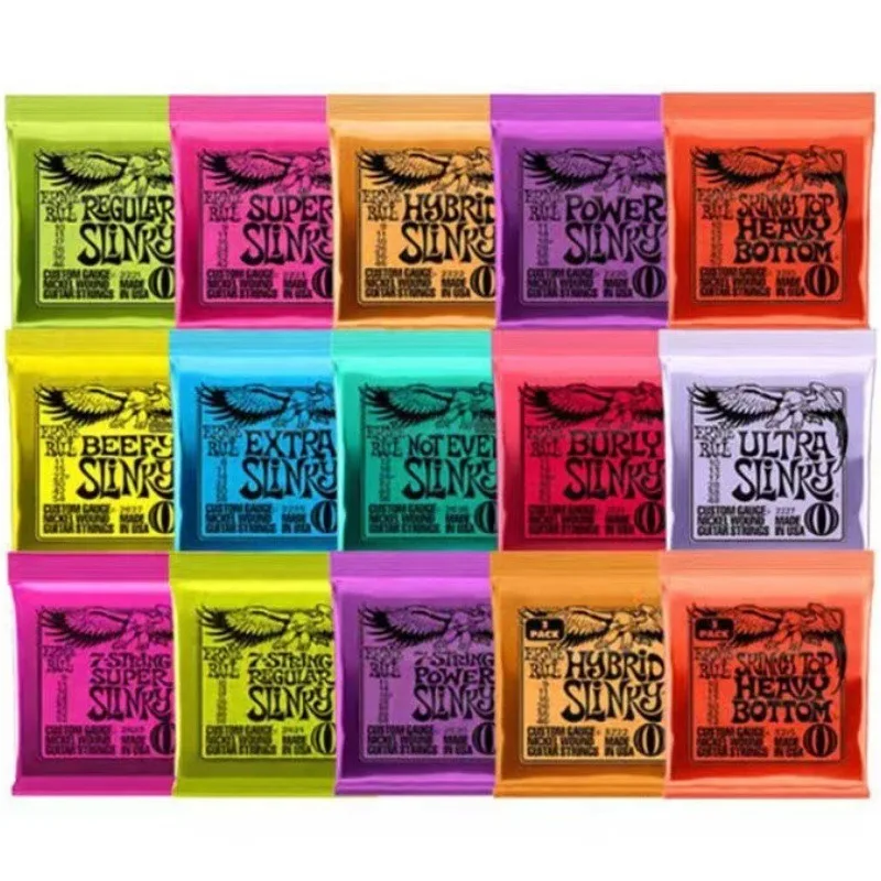 Strings EB-2220/2215/2221/2222/2223 Nickel-plated Rock Complete Set of 10pcs Anti-rust String Accessories for Electric Guitar