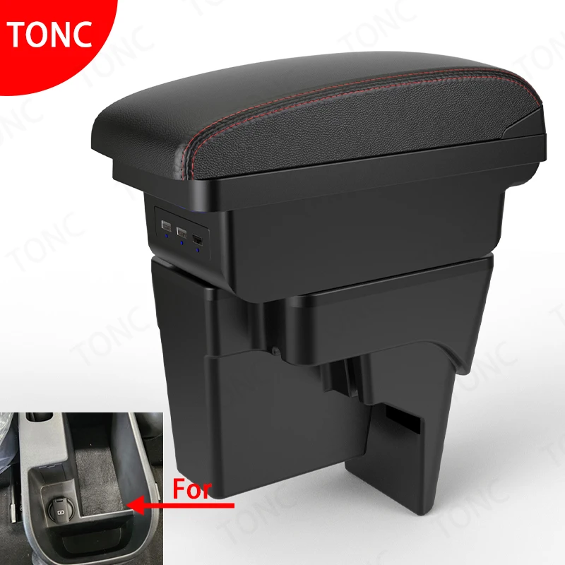 Reposabrazos de coche para Kia K3 BL7 2023 2024 2025, caja de almacenamiento de reposabrazos de consola central con USB, accesorios interiores de coche fáciles de instalar