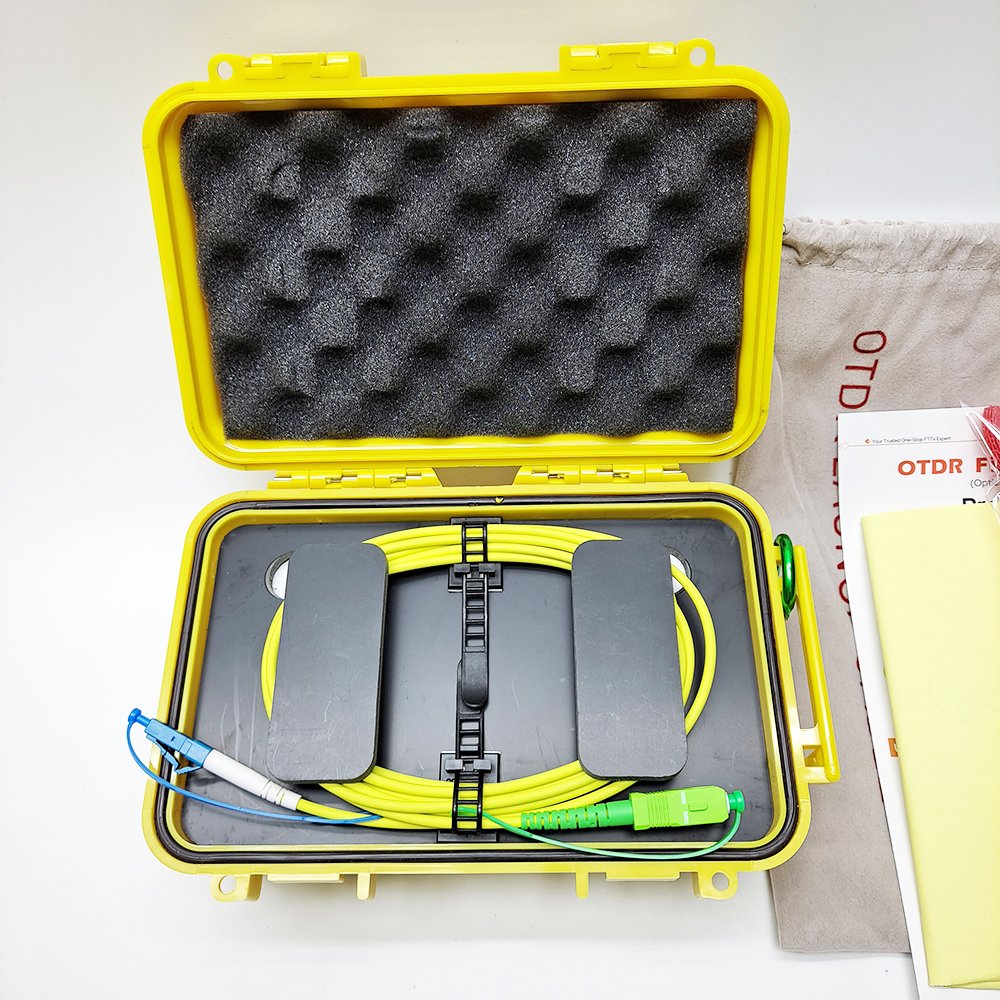 500m-2KM Fiber Optical Launch Cable Box OTDR Blind Zone Eliminator Box SC/APC-SC/APC SC/UPC-SC/APC SM 1310/1550nm Faserringe