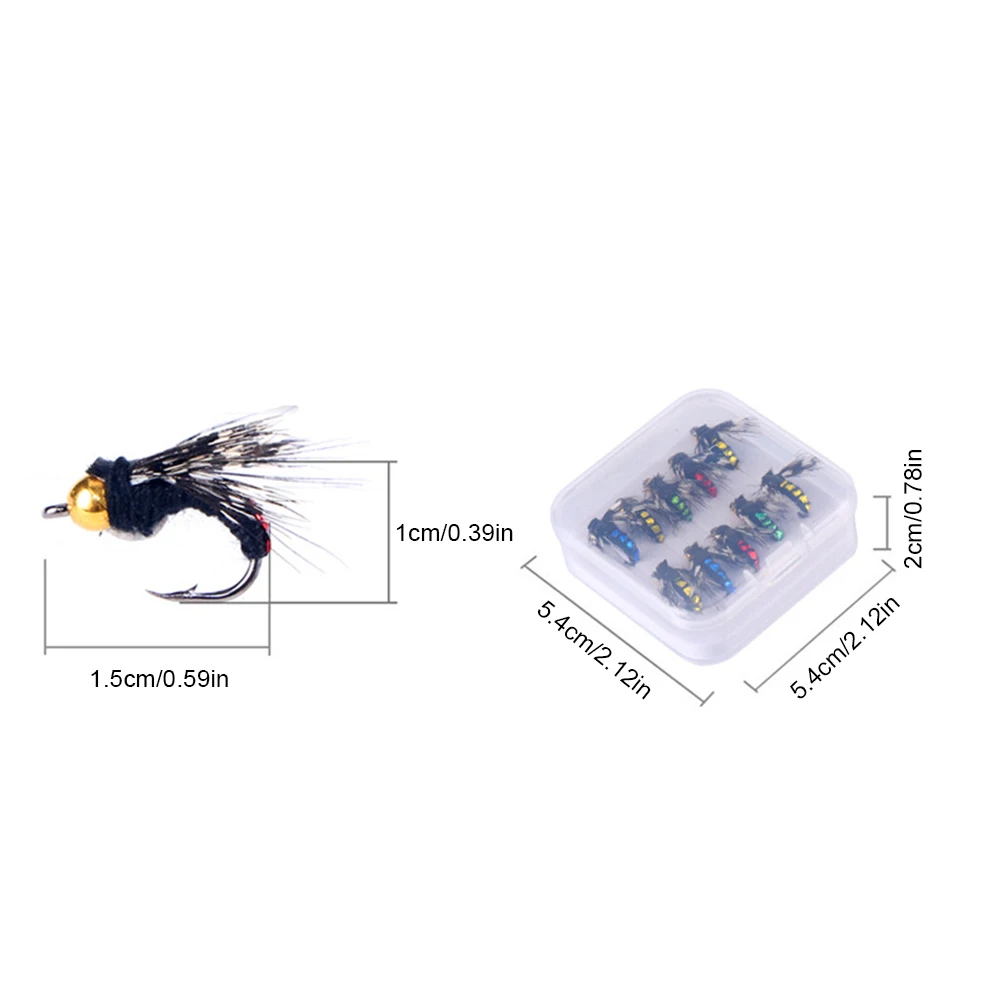 5/10Pcs Fly Insects Lures Fly Fishing Lures Fly Bait Hooks Imitation Insects Fly Bait Bionic Fly Bait for Trout Bass Salmon