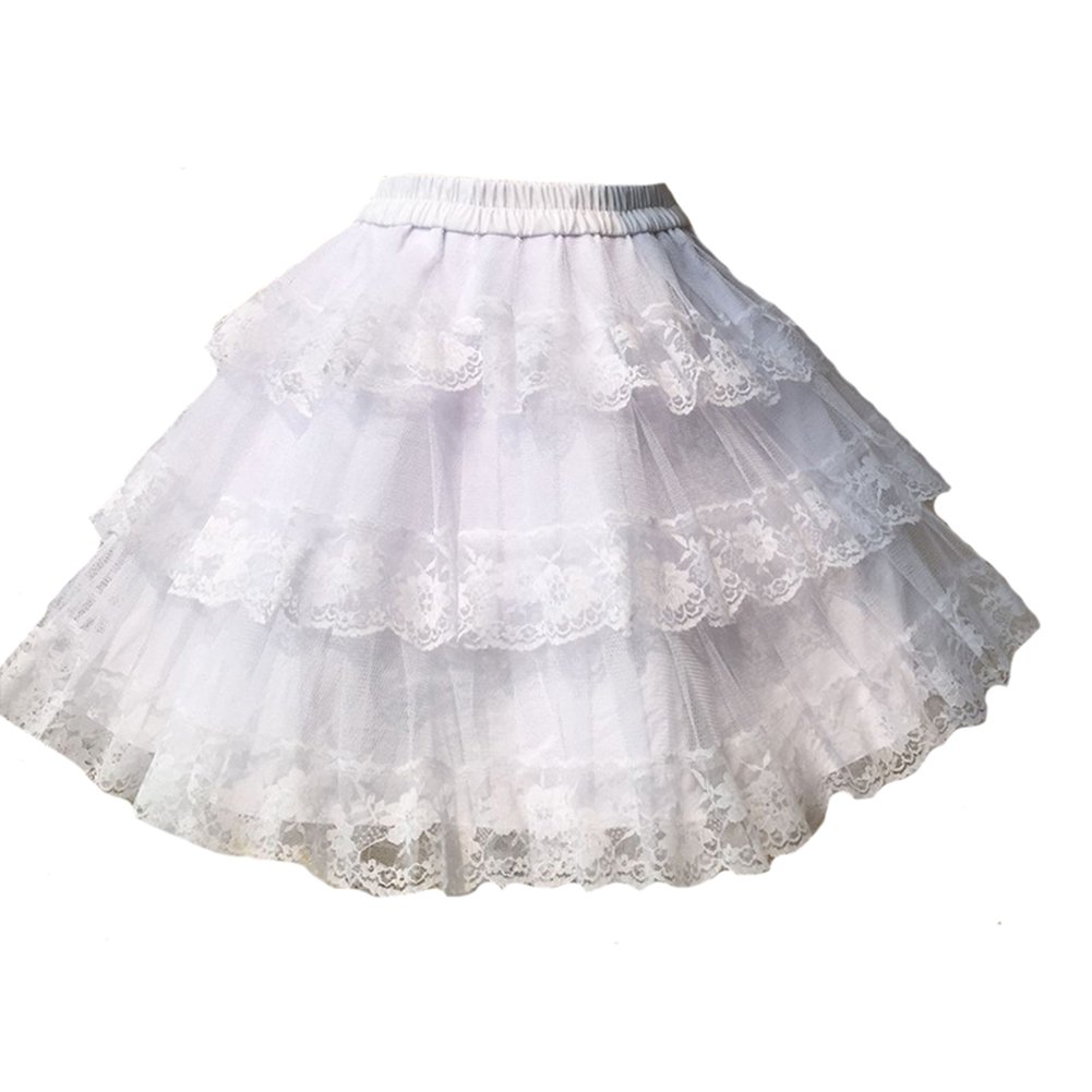 Enagua corta de tul de 3 capas para niña, enagua de flores para boda, enagua