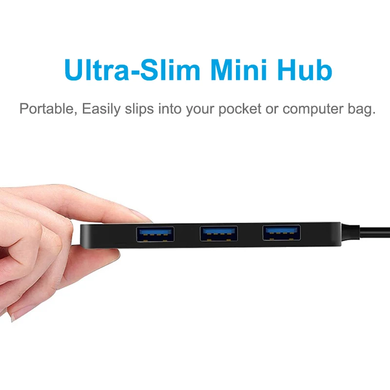 Concentrador de red USB 3,0 tipo C, adaptador divisor múltiple de 4 puertos OTG para Macbook HUB Pro 13 15 Air Mi Pro para HUAWEI, accesorios de computadora