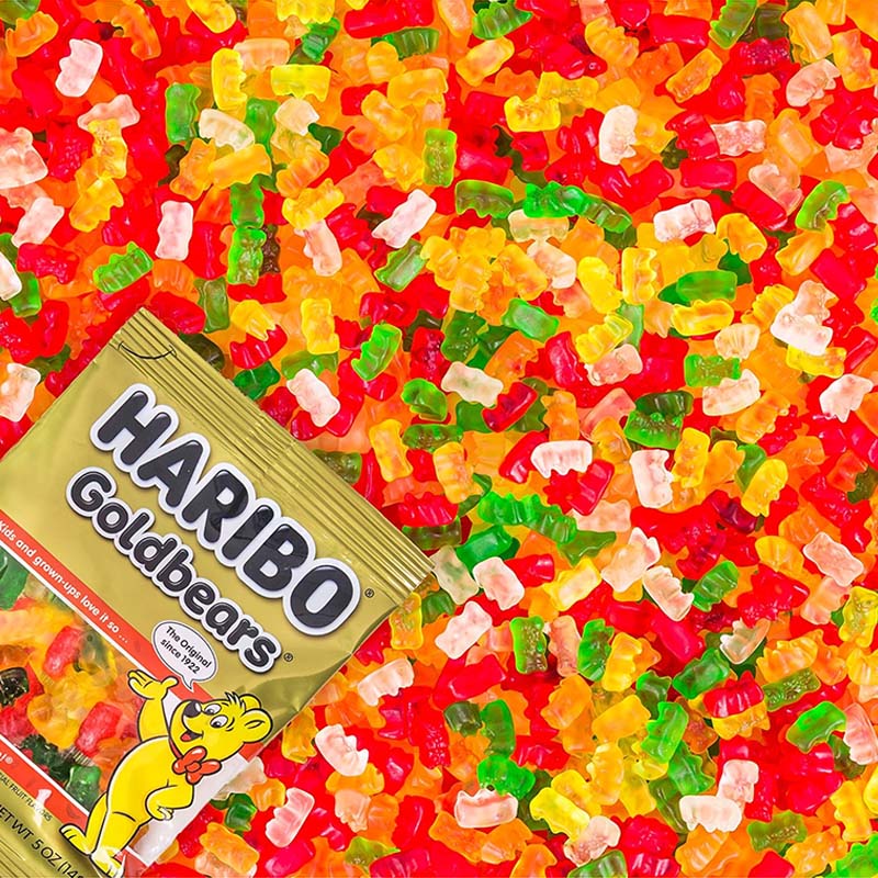 Haribo Gummi Candy Berries/Happy Cherries/Peaches/Happy Cola/Bears 5oz(142g)*3 packs