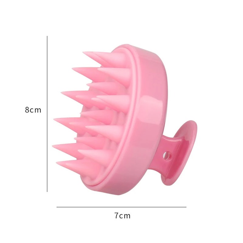Silicone Shampoo Brush Head Scalp Massage Comb Hair Root Itching Clean The Scalp Thoroughly Body Massage Brush Bath Brush