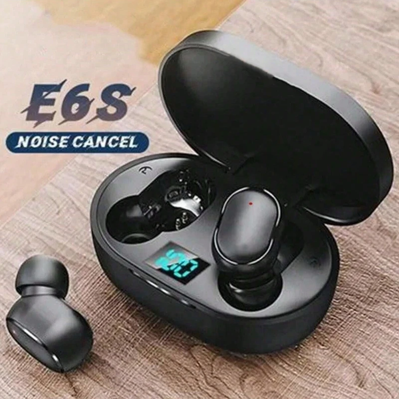 Auriculares Bluetooth E6S TWS auriculares inalámbricos bluetooth auriculares con cancelación de ruido con micrófono para Xiaomi Samsung