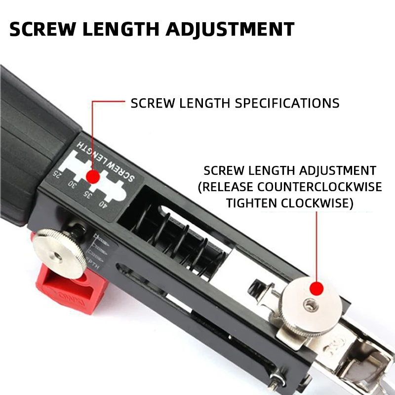 1 ชุดโซ่สกรูหัวปืนปืนเล็บอัตโนมัติไฟฟ้าชุดงานไม้ตกแต่งชาร์จ Self Tapping ไขควง