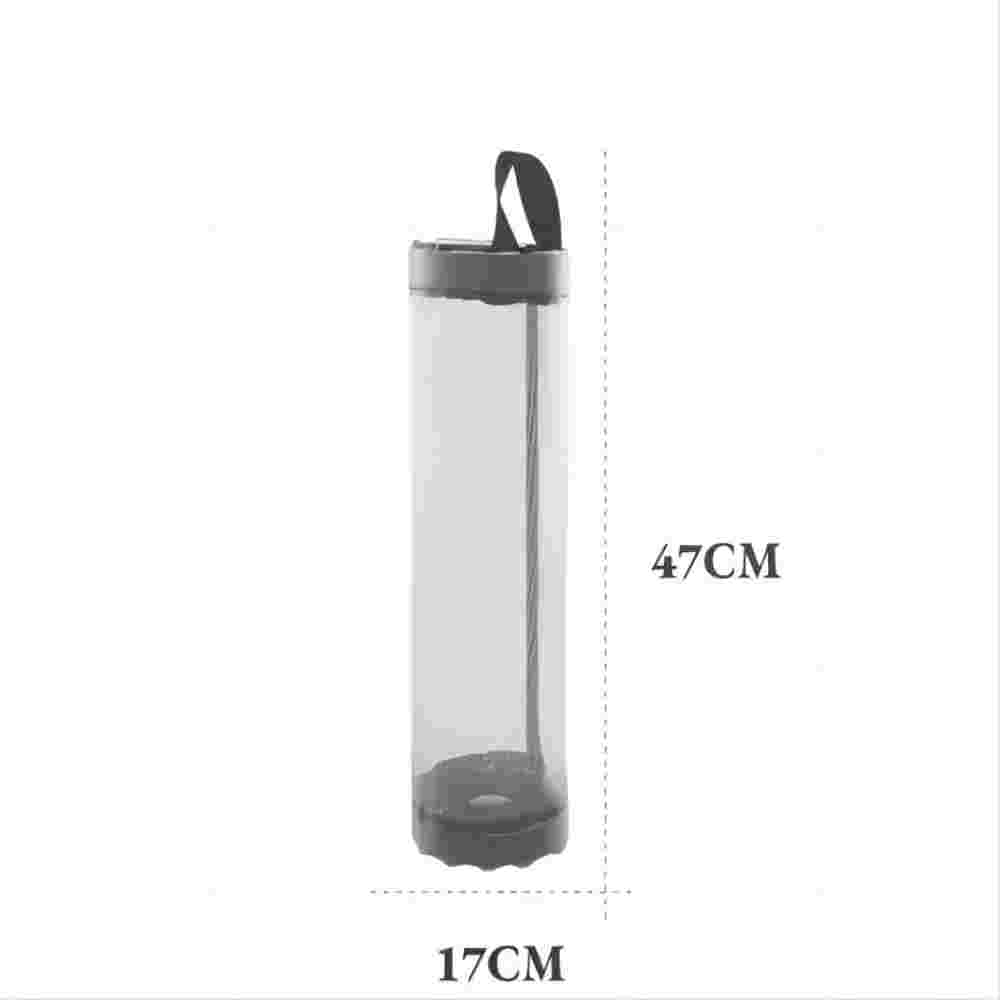 1pc gris articles divers sac de rangement mural maille sacs en plastique distributeur suspendu réutilisé pochette de rangement sacs poubelles cuisine poubelle Org